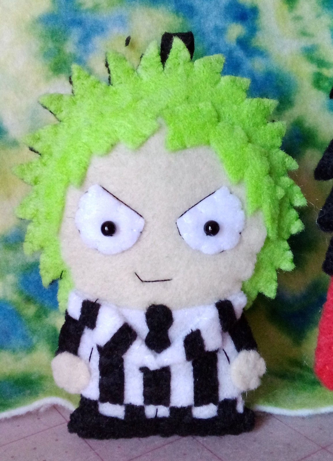 Handmade ornament inspired by Michael Keaton Beetlejuice Handmade ornament inspired by Michael Keaton Beetlejuice