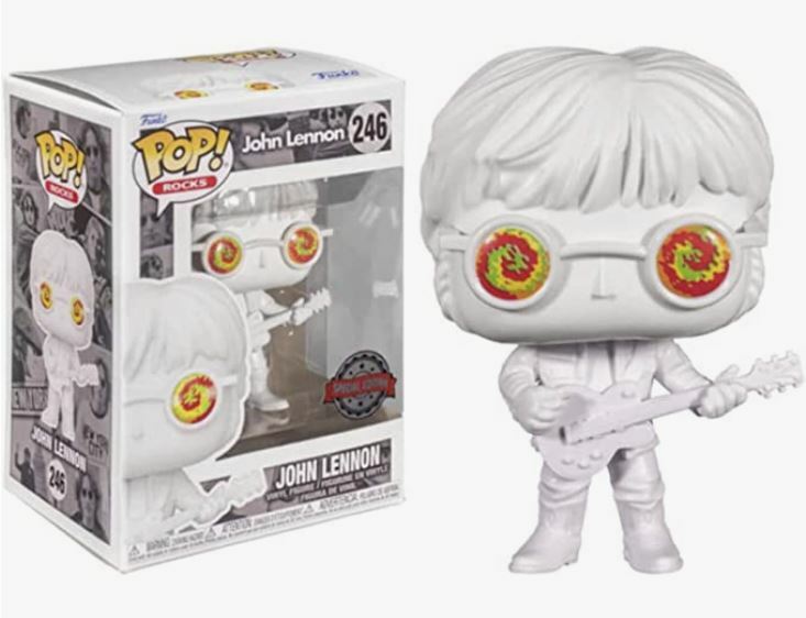 John Lennon with Psychedelic Shades Vinyl Figure EE Exclusive Funko Pop #246 John Lennon with Psychedelic Shades Vinyl Figure EE Exclusive Funko Pop #246