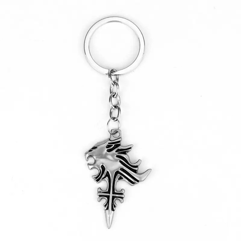 Brand New Final Fantasy 8 Squall My Sleeping Lion Heart Griever Metal Keychain
