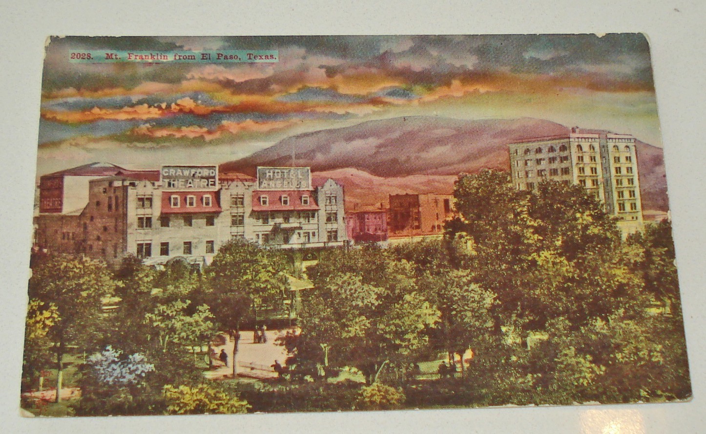 1910 POSTCARD MT. FRANKLIN FROM EL PASO, TEXAS #2028 - UNUSED