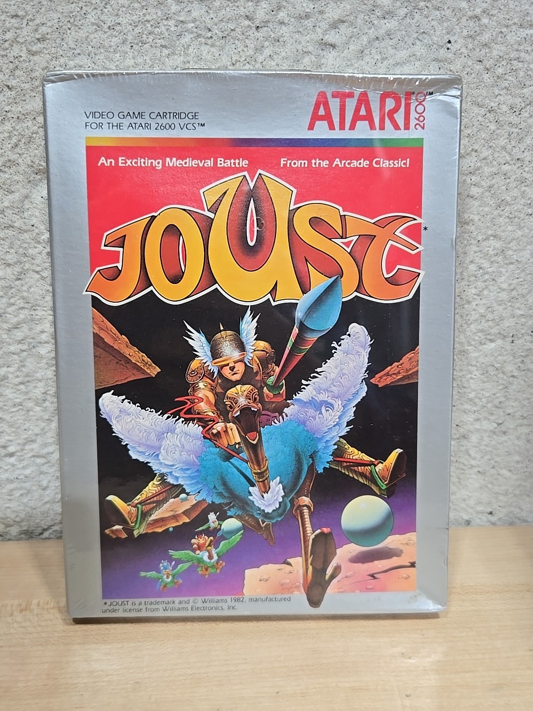 Vintage Atari 2600 JOUST Factory Sealed - 1983 Video Game Hanger Tag New 80s