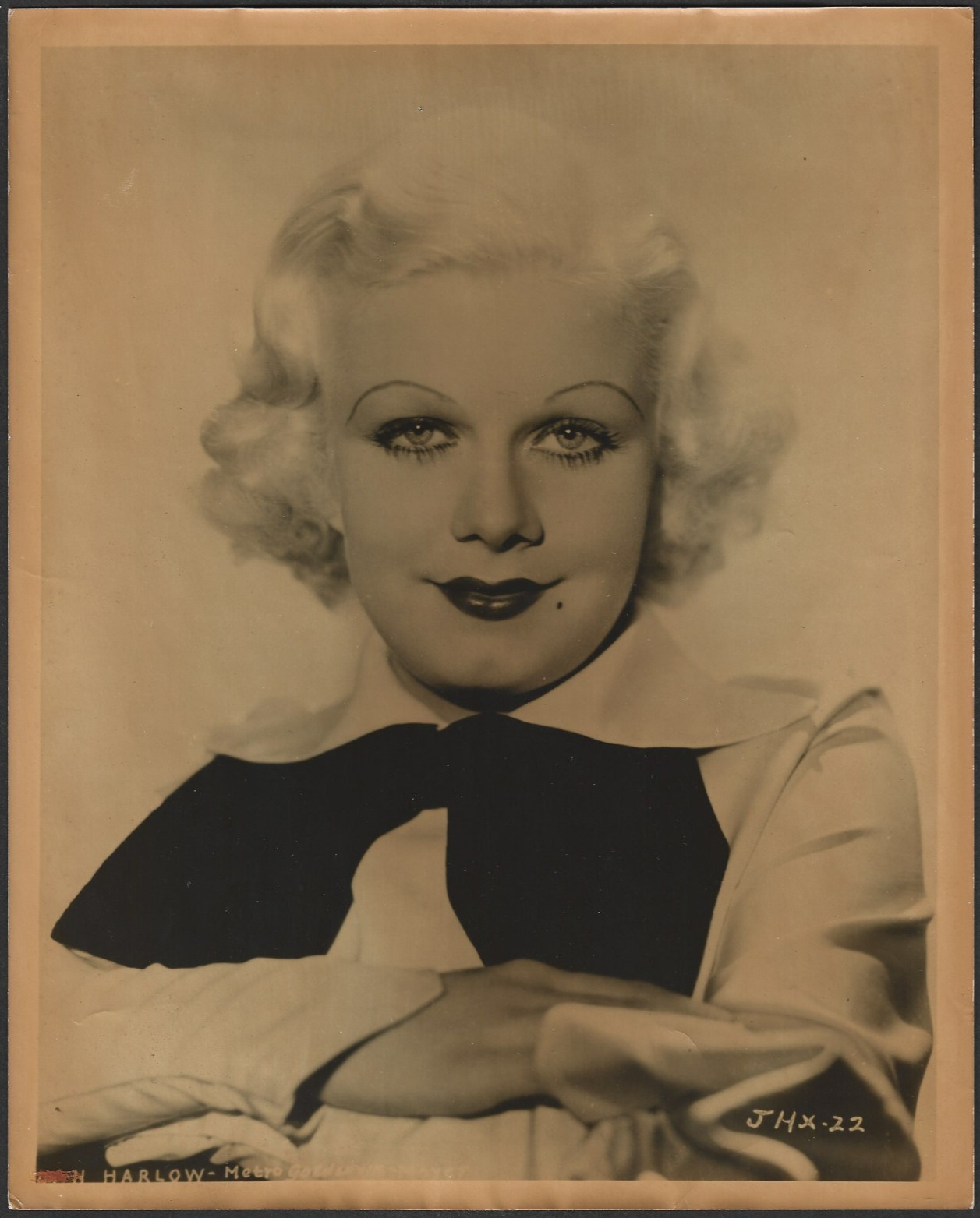 HOLLYWOOD JEAN HARLOW ACTRESS BEAUTY PORTRAIT MGM VINTAGE ORIGINAL PHOTO