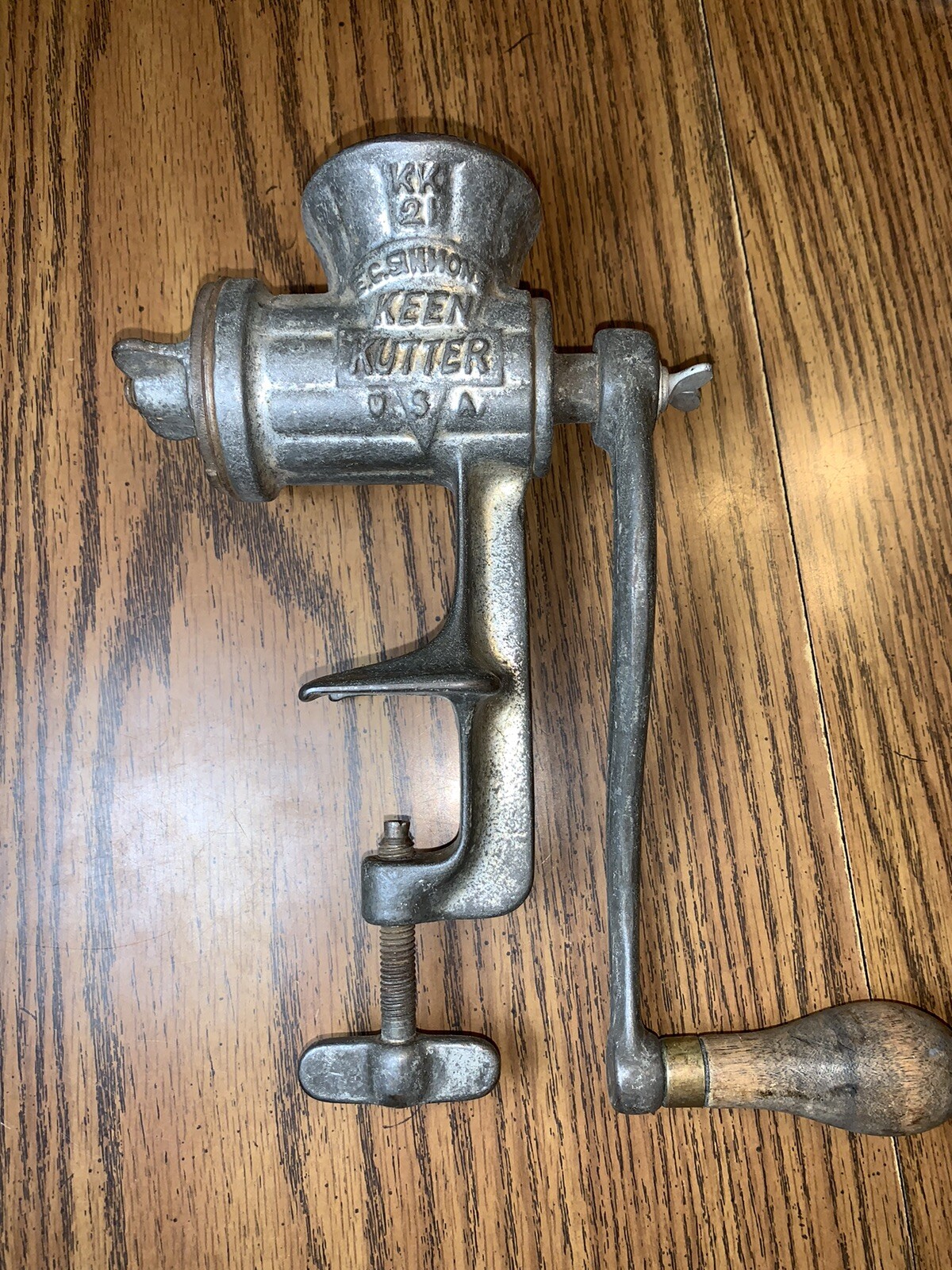 Primitive Keen Kutter KK21 Cast Iron Food Chopper Meat Grinder Vint.Kitchen Tool