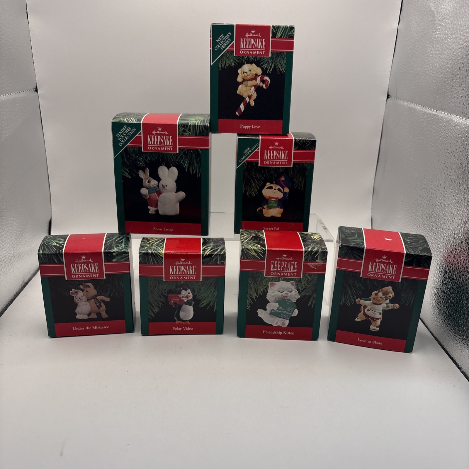 Vtg~Lot of 7~Hallmark Ornaments~Various Themes