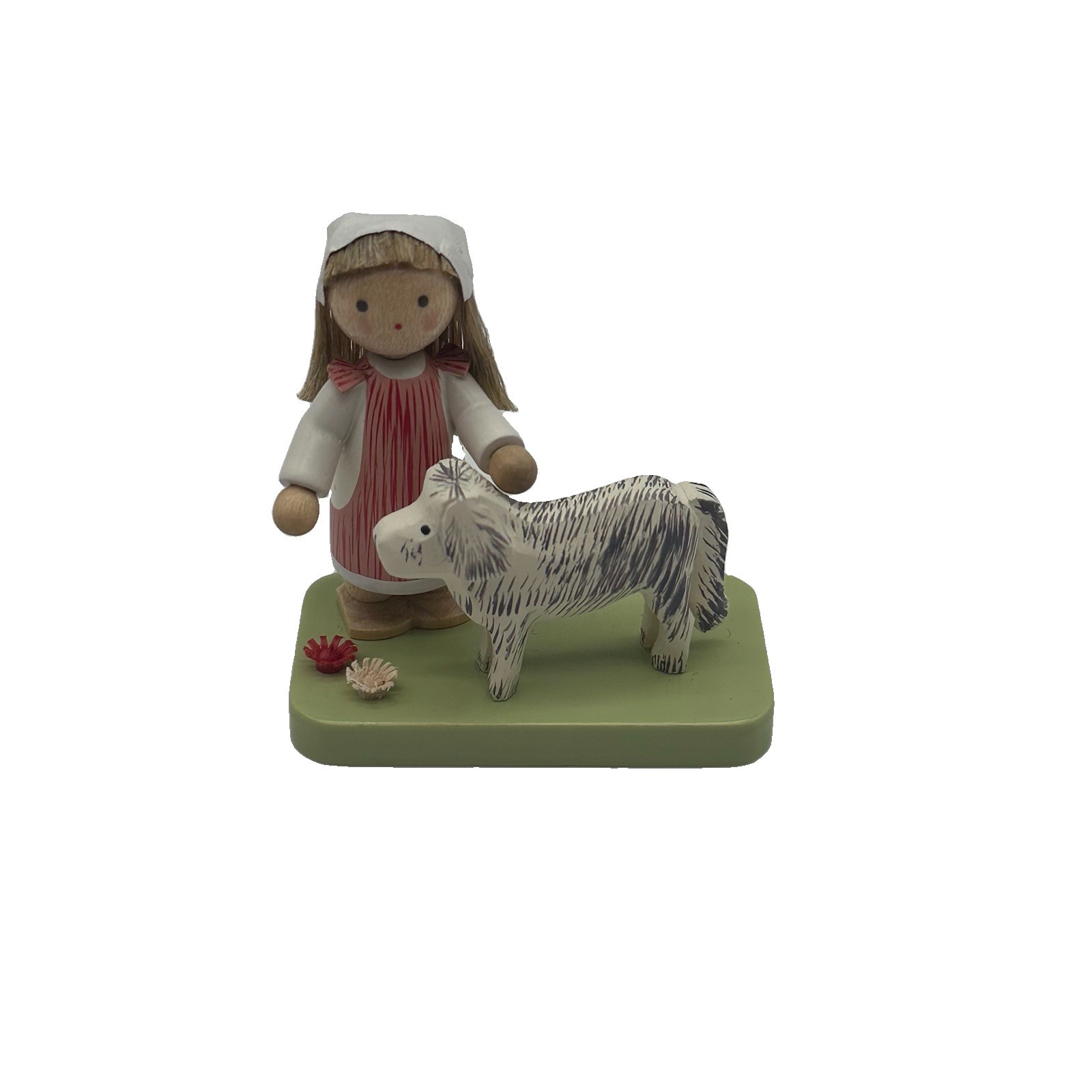 Werkstaetten Flade Miniature 5150 Little Girl With Black Cat Figure Erzgebirge Werkstaetten Flade Miniature 5150 Little Girl With Black Cat Figure Erzgebirge