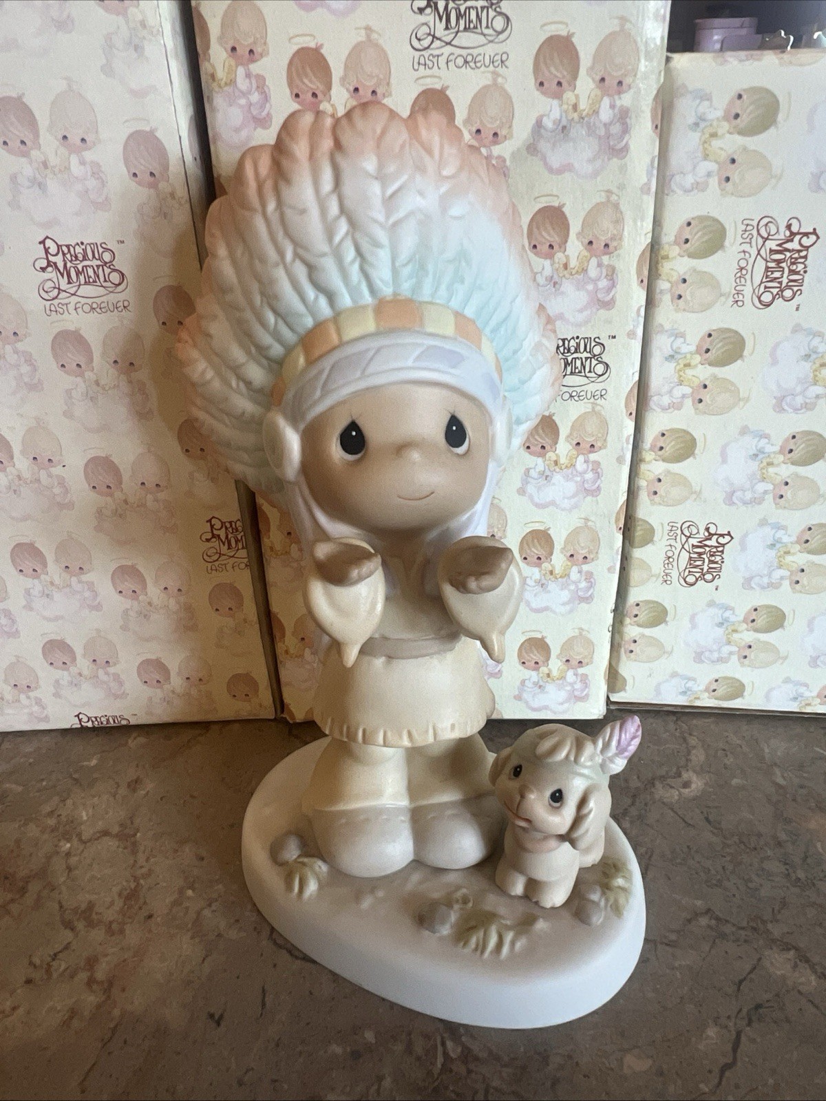1996 Enesco Precious Moments The Lord Is Our  Chief Inspiration Figurine