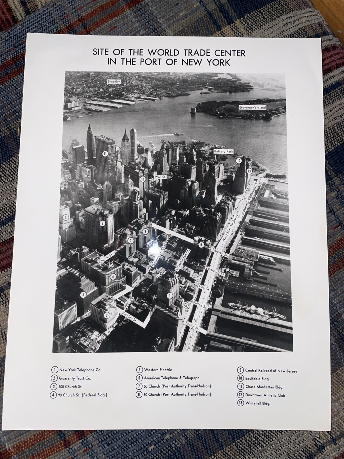 SITE OF THE WORLD TRADE CENTER NEW YORK CITY PROMO  PHOTO AMERICAN HARBOUR USA