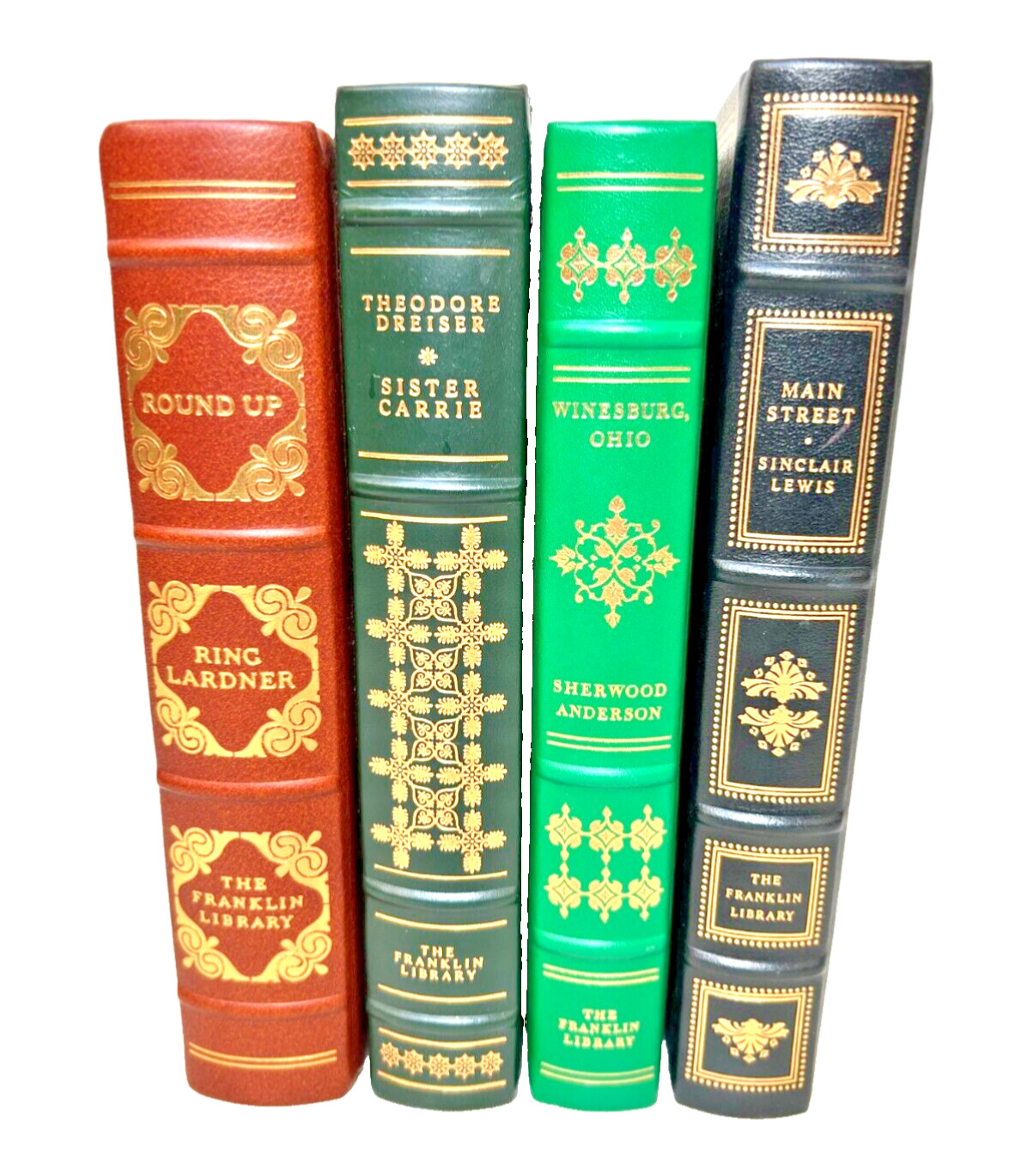 4 Franklin Library Books, 100 Greatest Masterpieces Leather Bound 22K Gold Gilt