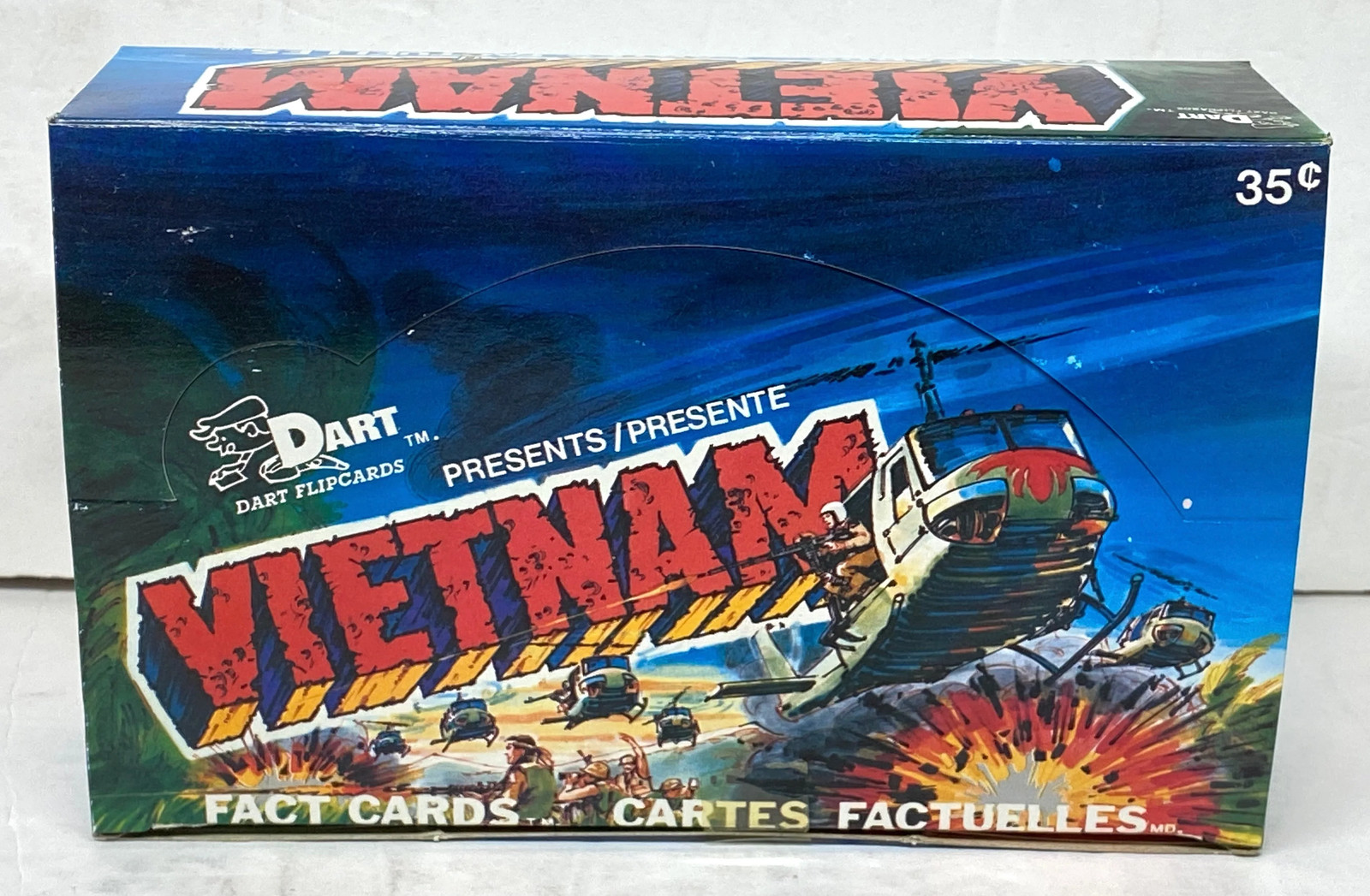 Vietnam Fact Cards Series 1 Trading Card Box 48 Packs Dart Flipcards 1988