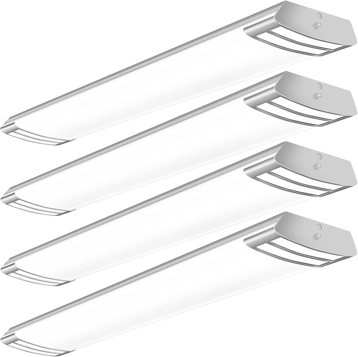 4FT LED Flush Mount Puff Lights, 40W 4500LM Linear Light, 4000K Neutral White, 4