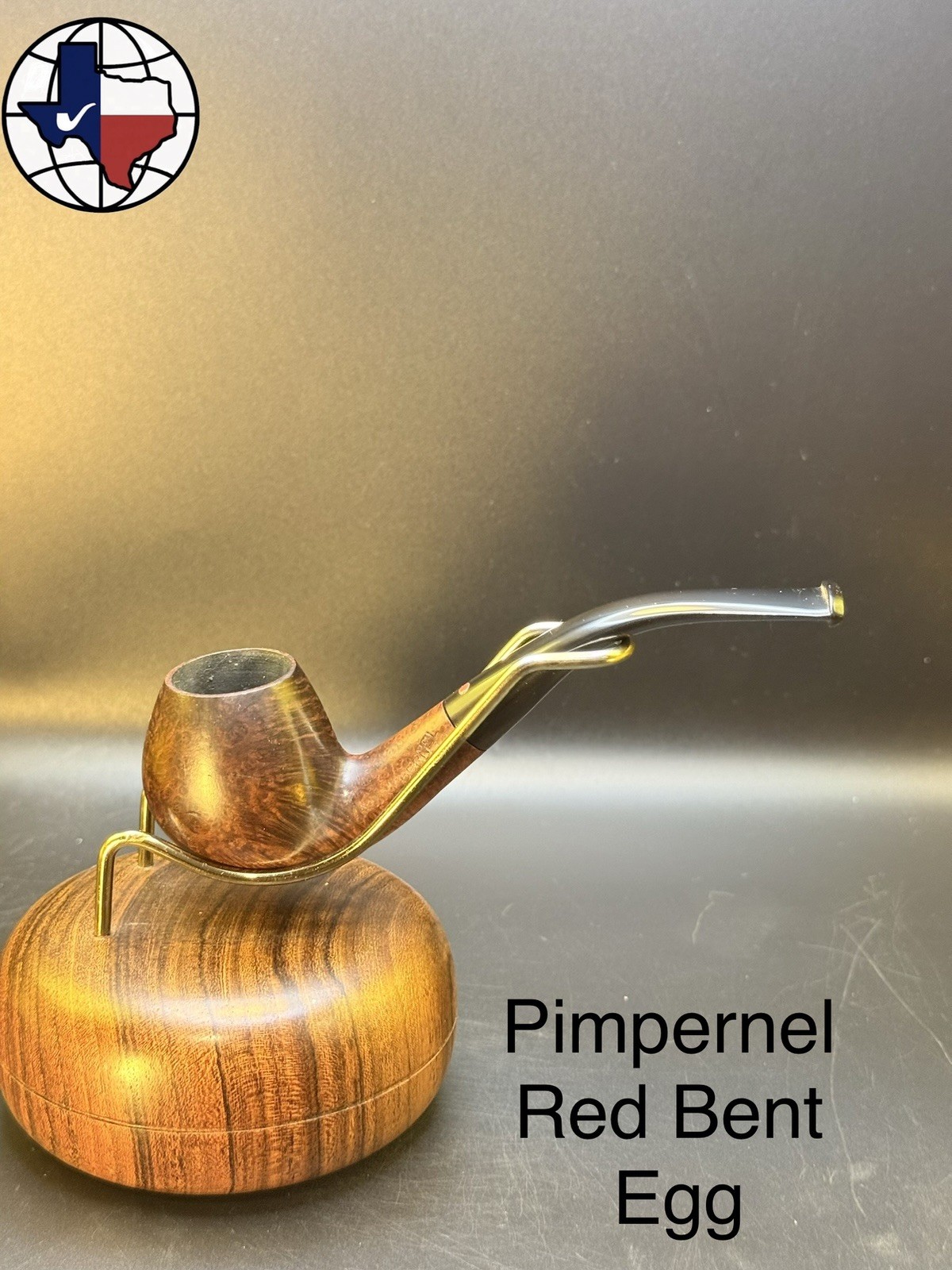 Vintage Pimpernel Red Bent Egg Tobacco Pipe