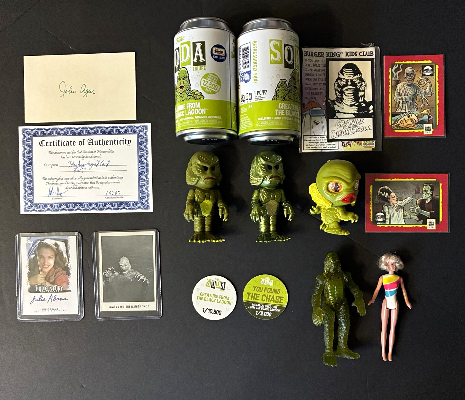 Creature from the black lagoon lot of figures and signatures Julie Adams Creature from the black lagoon lot of figures and signatures Julie Adams
