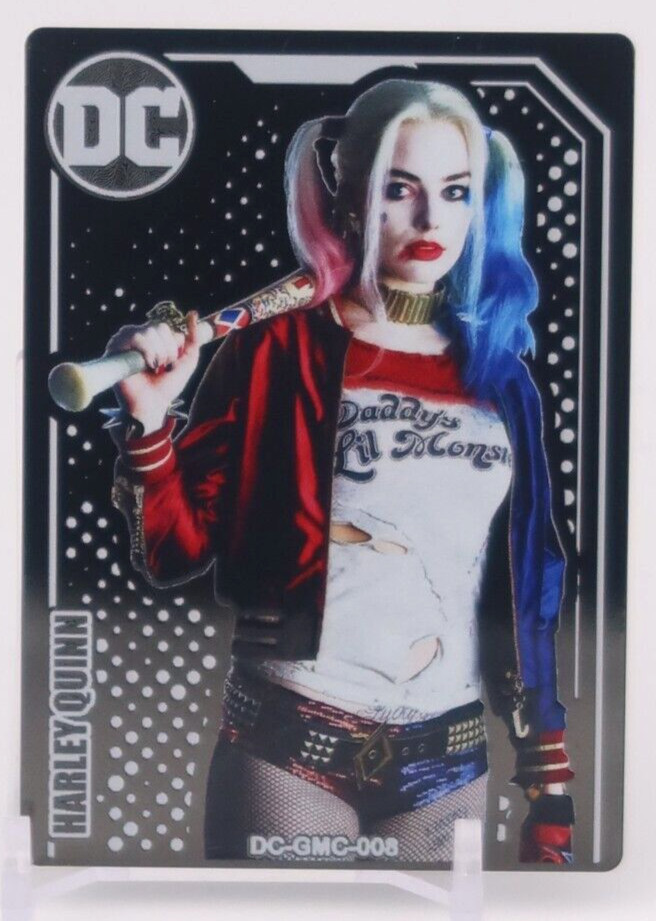 2022 DCEU Trading Cards HARLEY QUINN MARGOT ROBBIE METAL BOX TOPPER #DC-GMC-008 2022 DCEU Trading Cards HARLEY QUINN MARGOT ROBBIE METAL BOX TOPPER #DC-GMC-008
