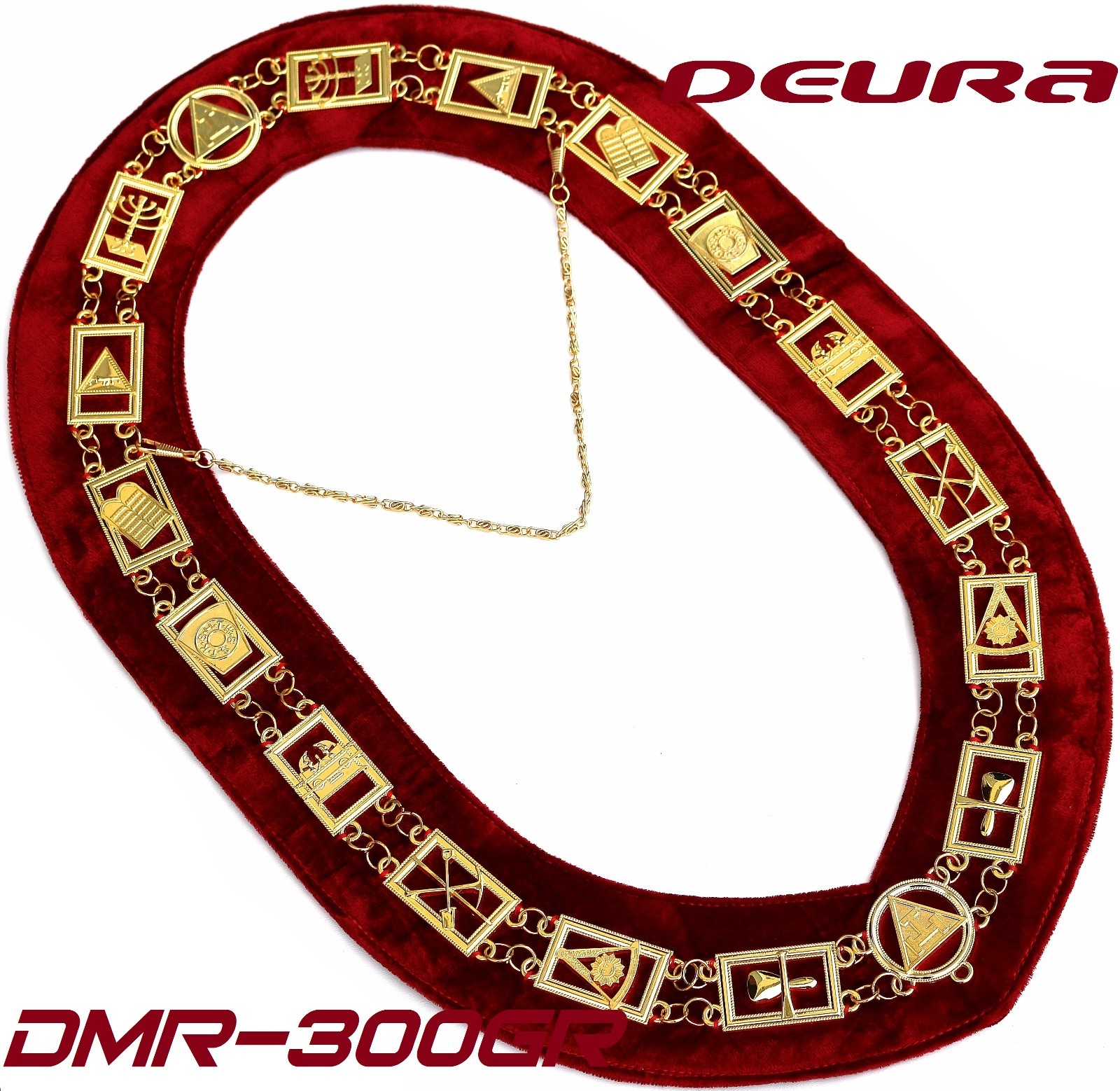 REGALIA MASONIC ROYAL ARCH MARK MASTER COLLAR DMR-300GR GREAT DEAL