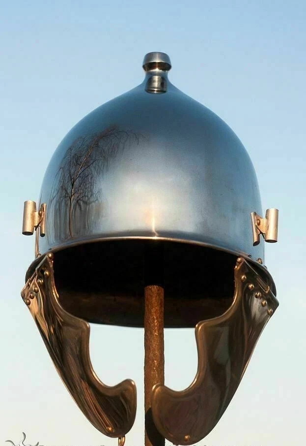 18GA Steel Roman Montefortino Helmet Medieval Knight Armor Cosplay Replica