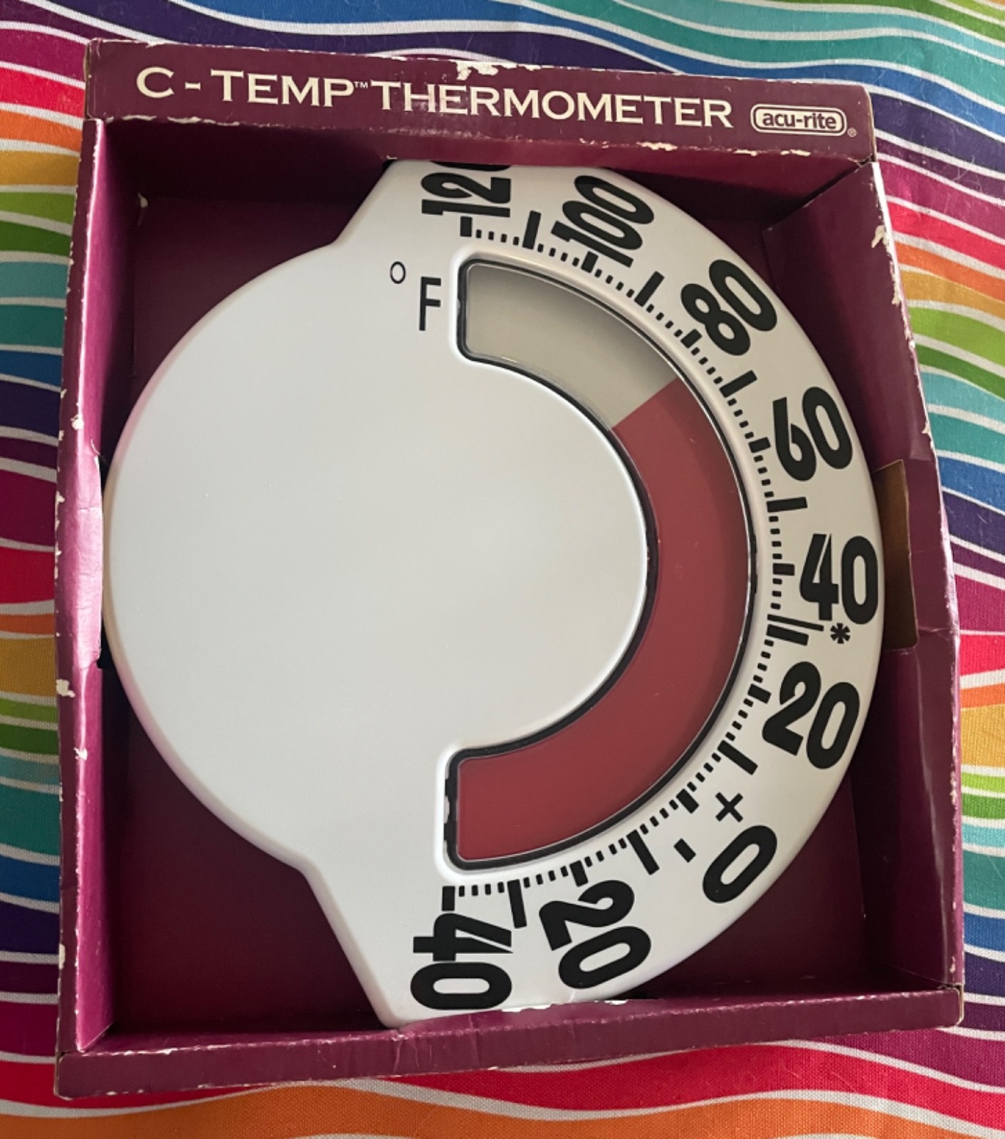 C-TEMP CHANEY/acu-rite XLNT VISIBILITY RED BAR WALL THERMOMETER EXTREMELY RARE C-TEMP CHANEY/acu-rite XLNT VISIBILITY RED BAR WALL THERMOMETER EXTREMELY RARE