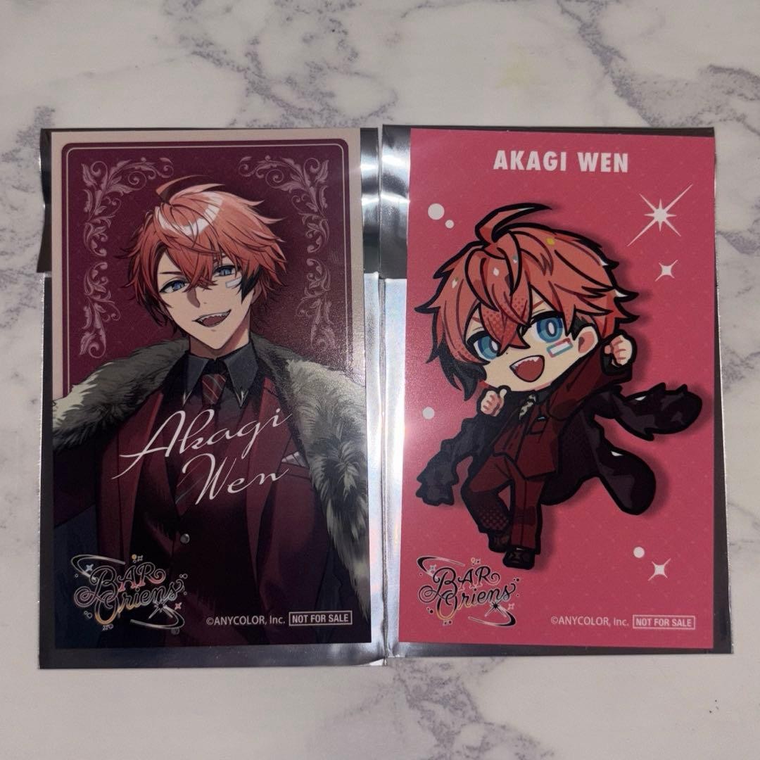 Oriens HUB Collaboration BonusCard Akagi Wen NIJISANJI