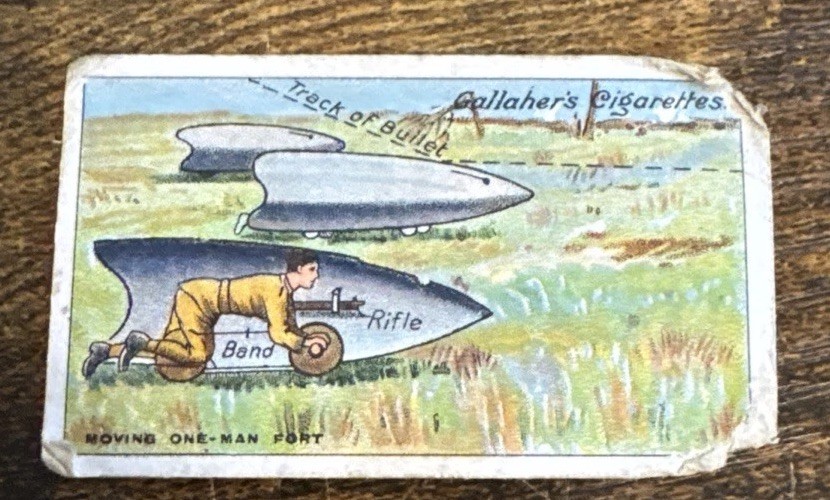 CIGARETTE CARD, GALLAHER \'THE GREAT WAR\' 2nd SERIES ISSUED 1916 136 Moving Fort