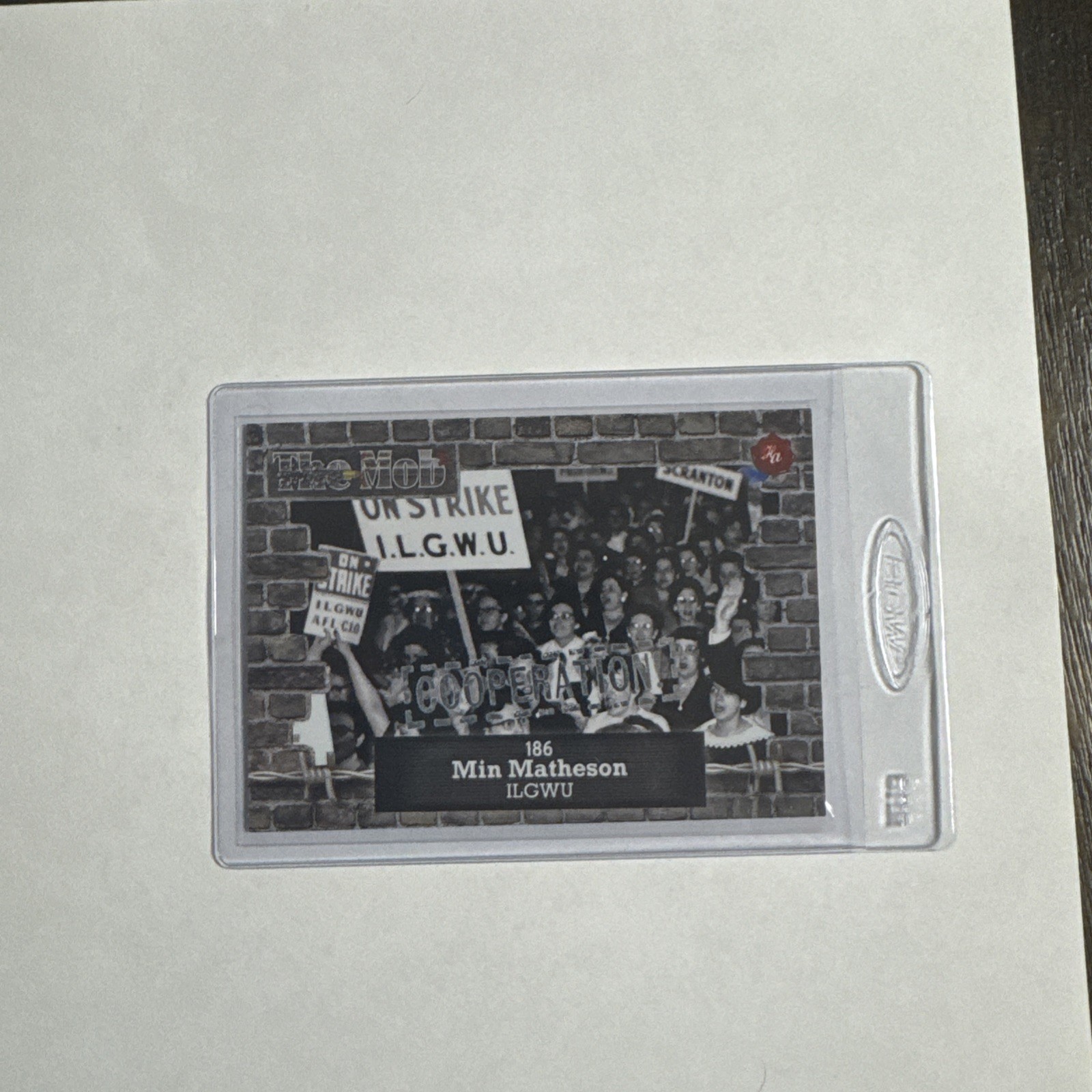 Historic Autographs The Mob 2 Min Matheson #186 Cooperation 1/4
