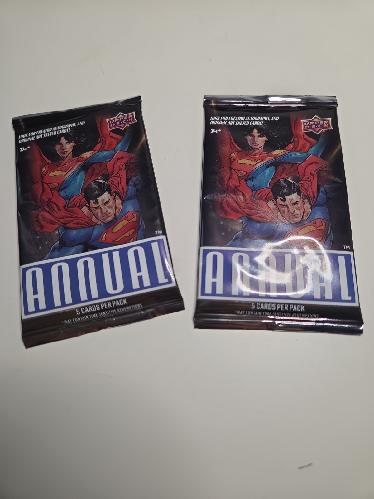 2024/25 Upper Deck DC Annual Hobby Box Pack Lot Of 2