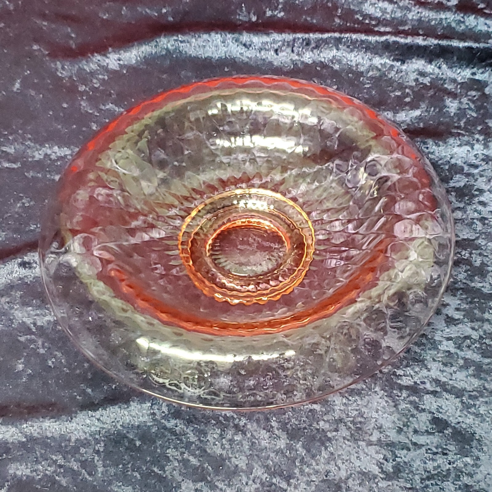 Pink Depression Glass Waterfall Rolled Edge Bowl Console Centerpiece Compote 9¼\ Pink Depression Glass Waterfall Rolled Edge Bowl Console Centerpiece Compote 9¼\