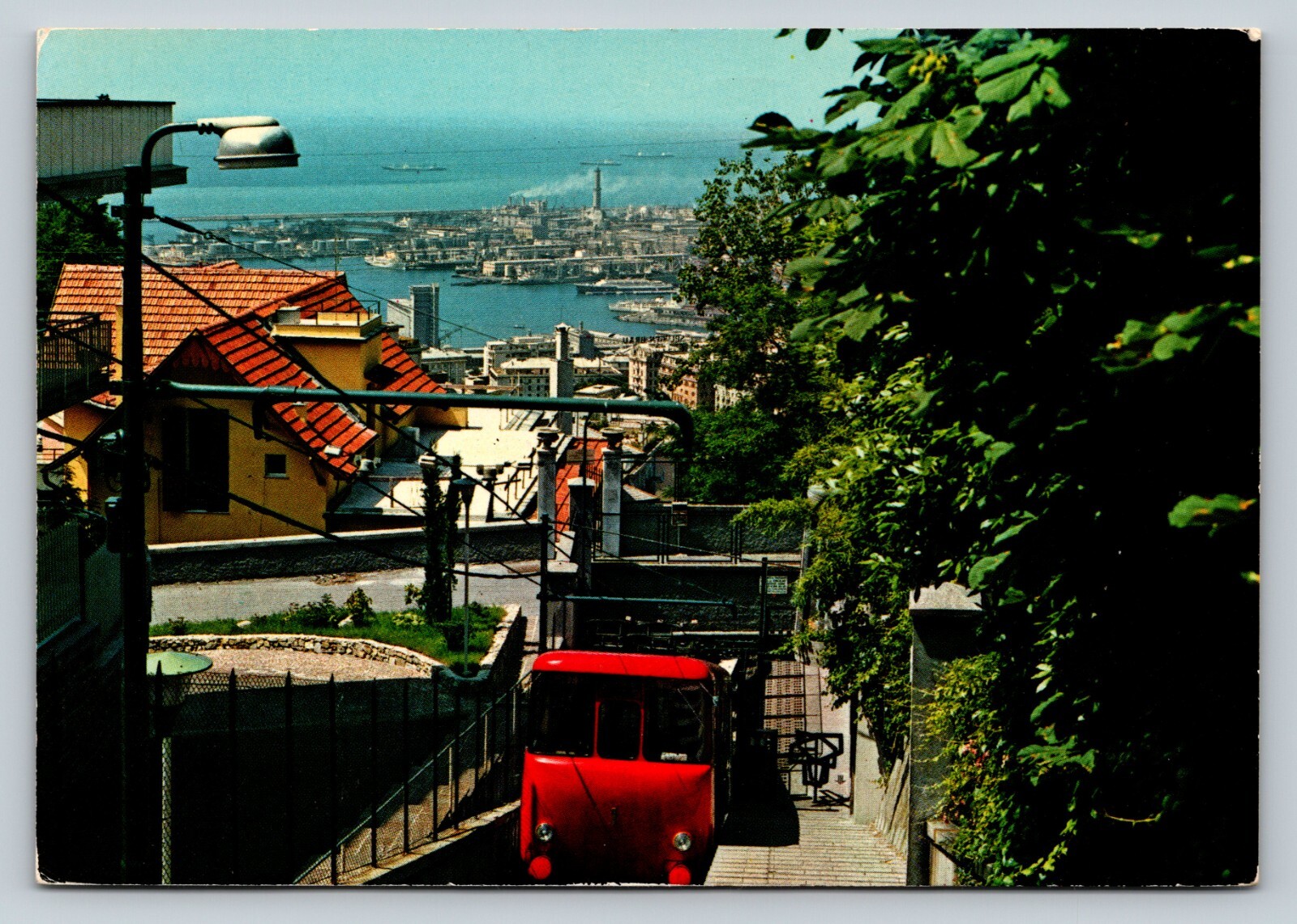 Righi & Cable-Railway GENOA Italy 4x6\