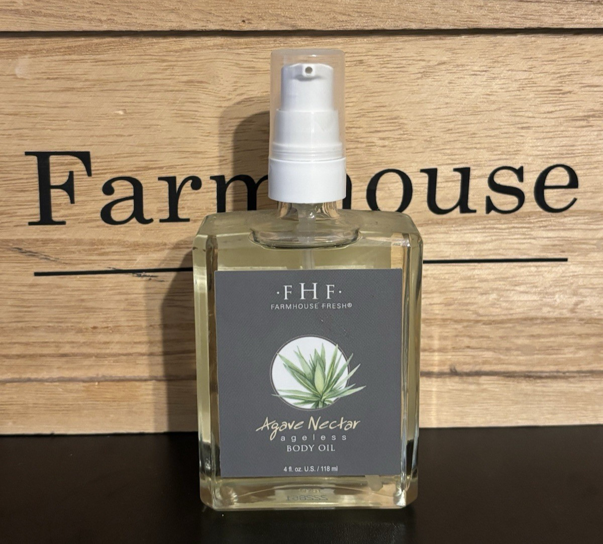 New Farmhouse Fresh FHF Agave Nectar Ageless Body Oil 4 Oz - Authentic