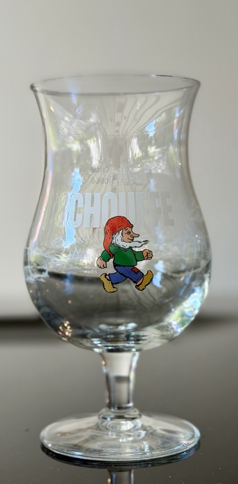 Chouffe La Chouffe Belgian Beer Goblet Glass Breweriana Gnome Design