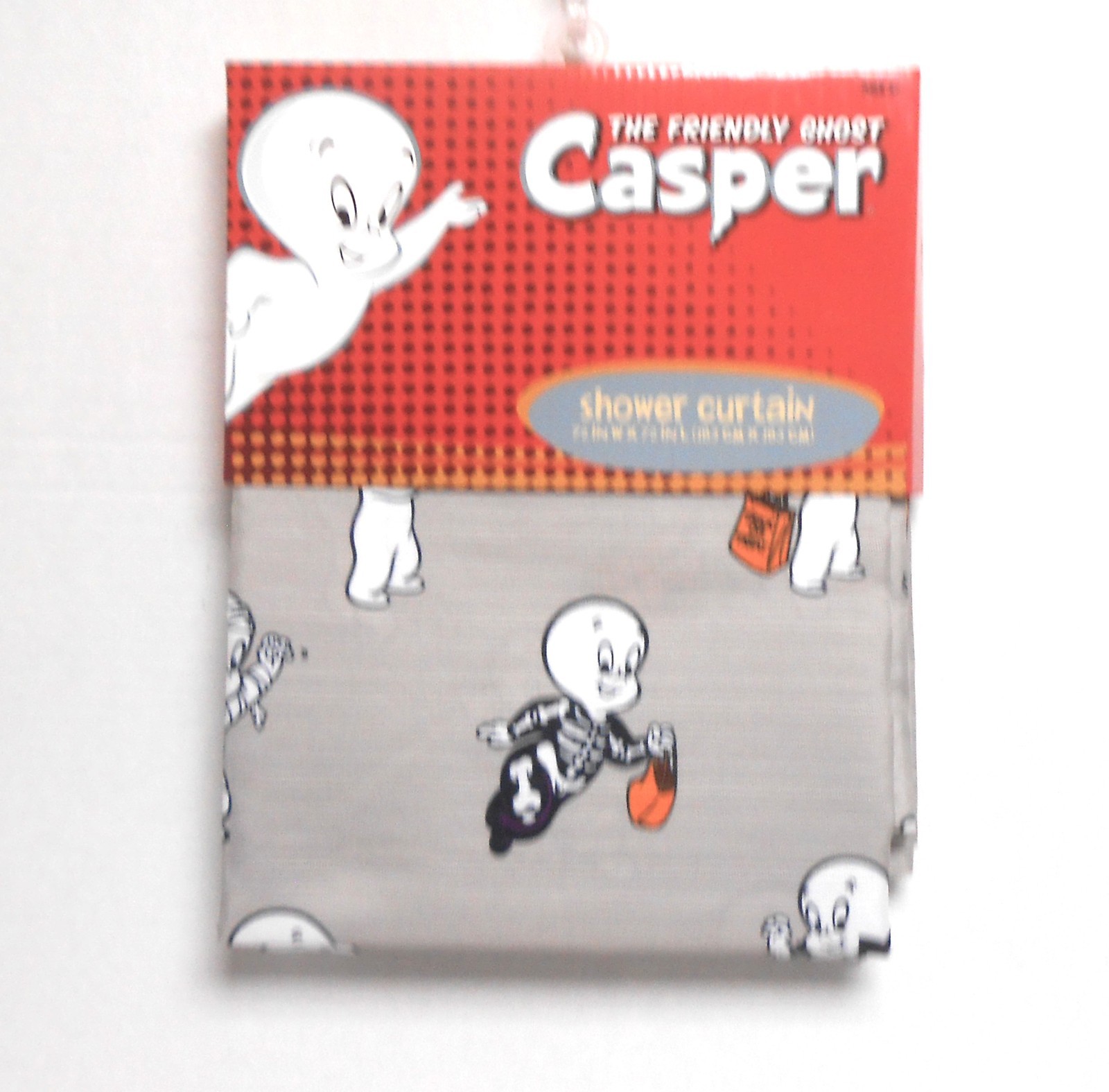 Casper the Friendly Ghost Halloween Fabric Shower Curtain
