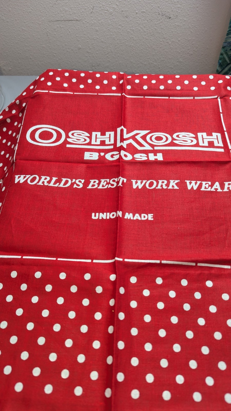 Vintage Osh Kodh B’Gosh Union Made Handkerchief World’s Best Work Wear New