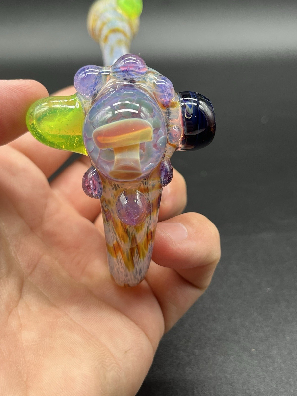 Mini Pink Mushroom Sherlock With Purple And Slime Accents ￼