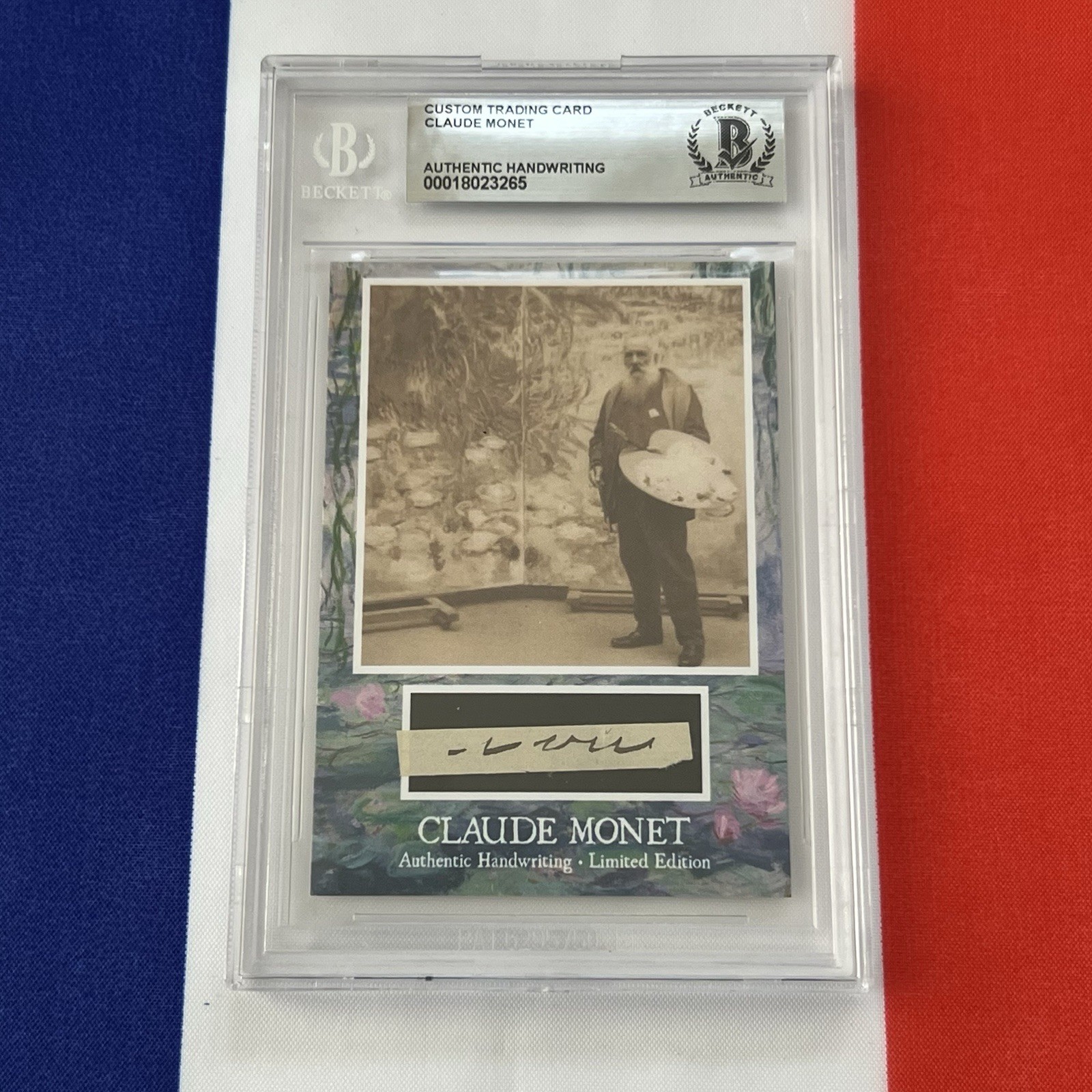 Claude Monet Handwritten Word Removed From a Beckett Autograph Letter Signed