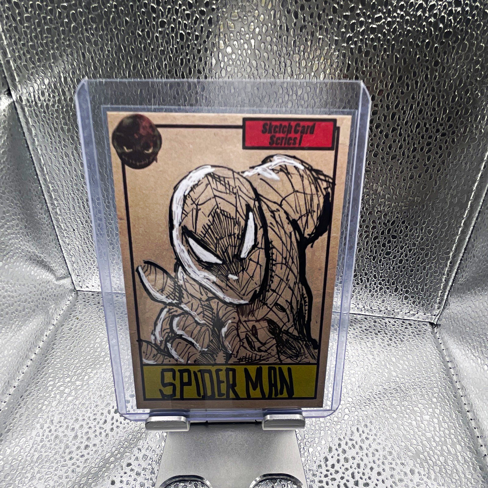 Spider-Man Sketch Autographed Card #1 Hard Signed Erik Arreaga 2024 SDCC 1/1