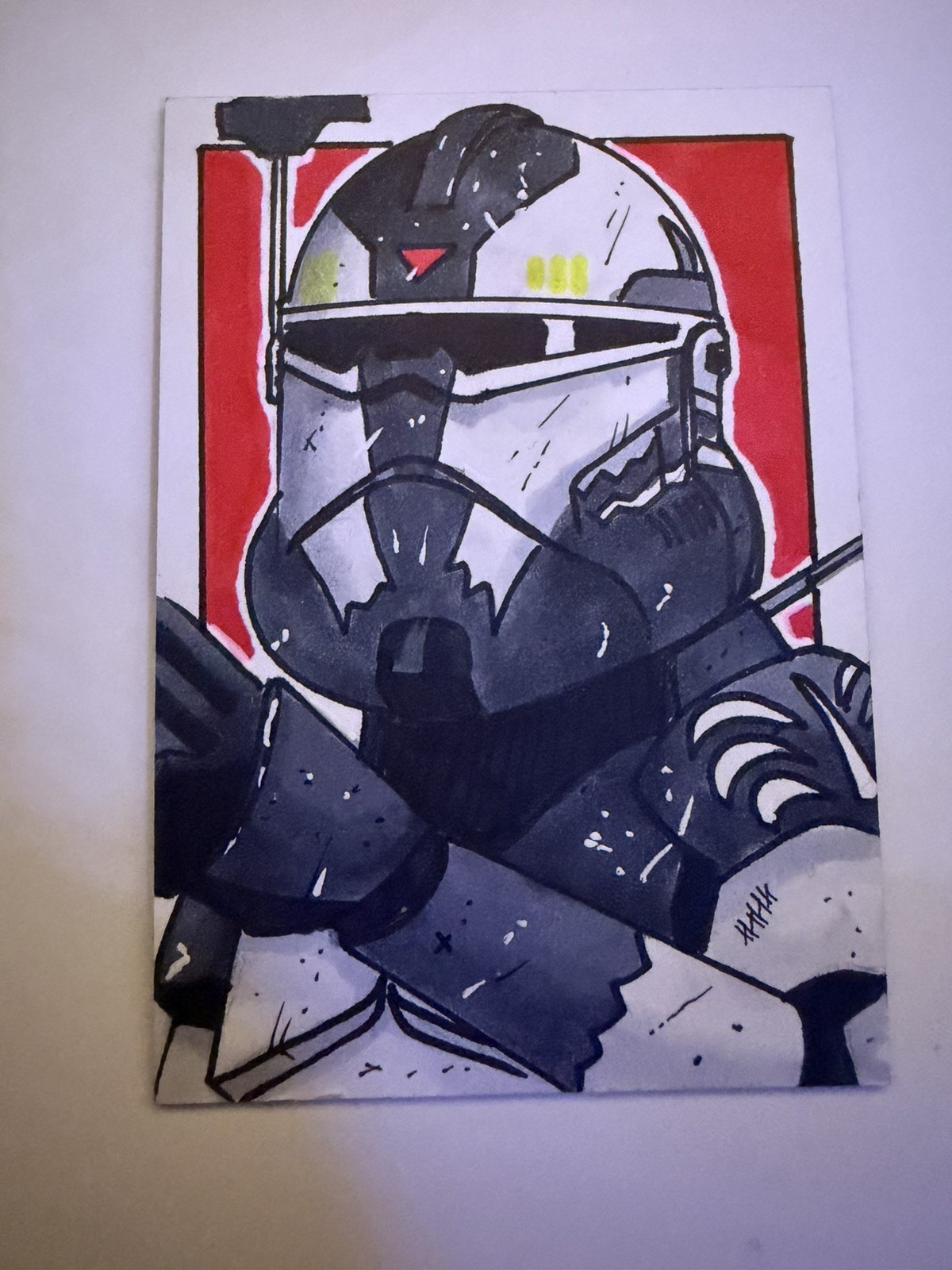 Star Wars Commander Wolffe Sketch Card 1/1 PSC