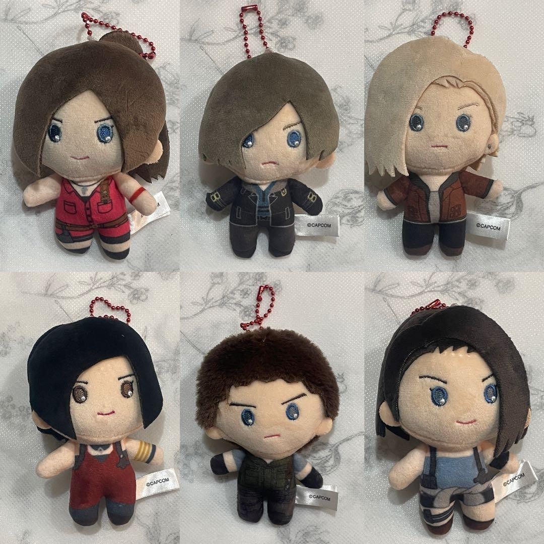Set of 6 USJ Resident Evil Collectible Plush Keychain Complete 2026