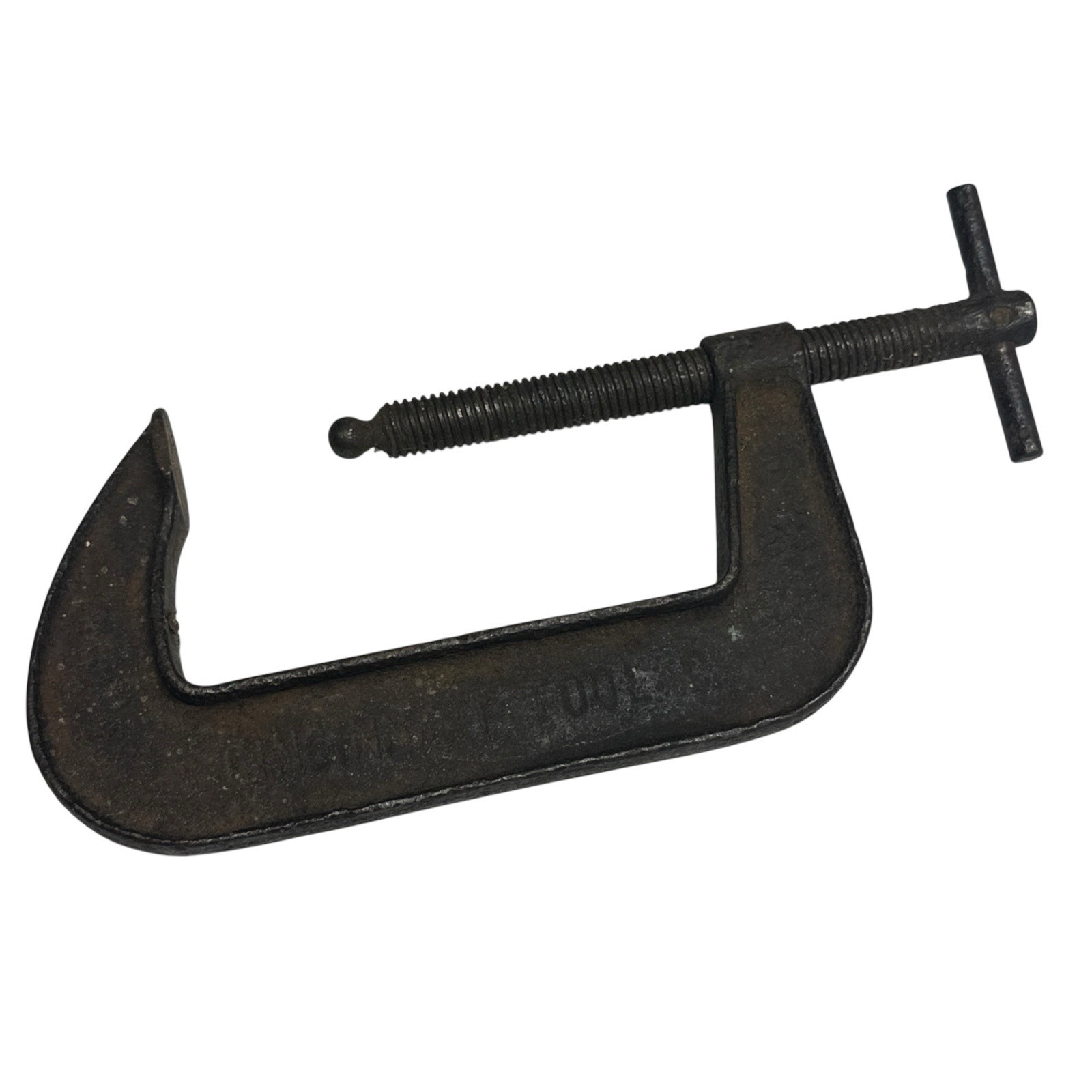 Vtg 5” C-Clamp by Cincinnati Tool Co. Made In USA No. 540-5 Steel Rusted