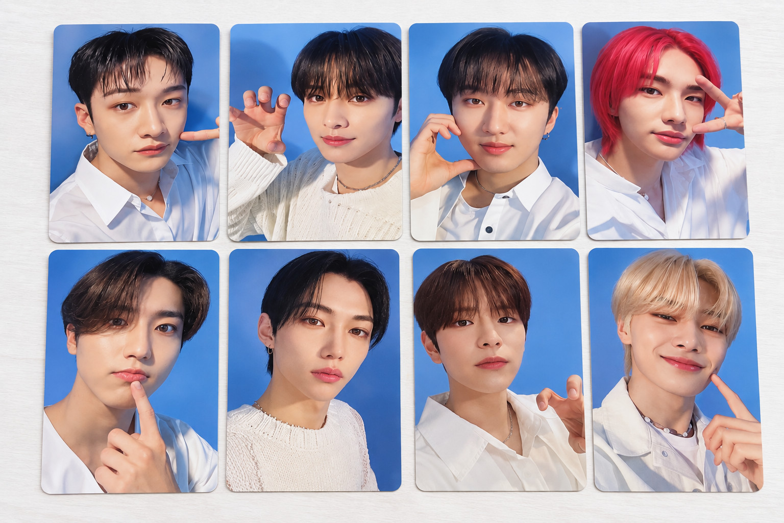 Stray Kids NACIFIC Official Photocard Complete Set 8 Cards Message Signature