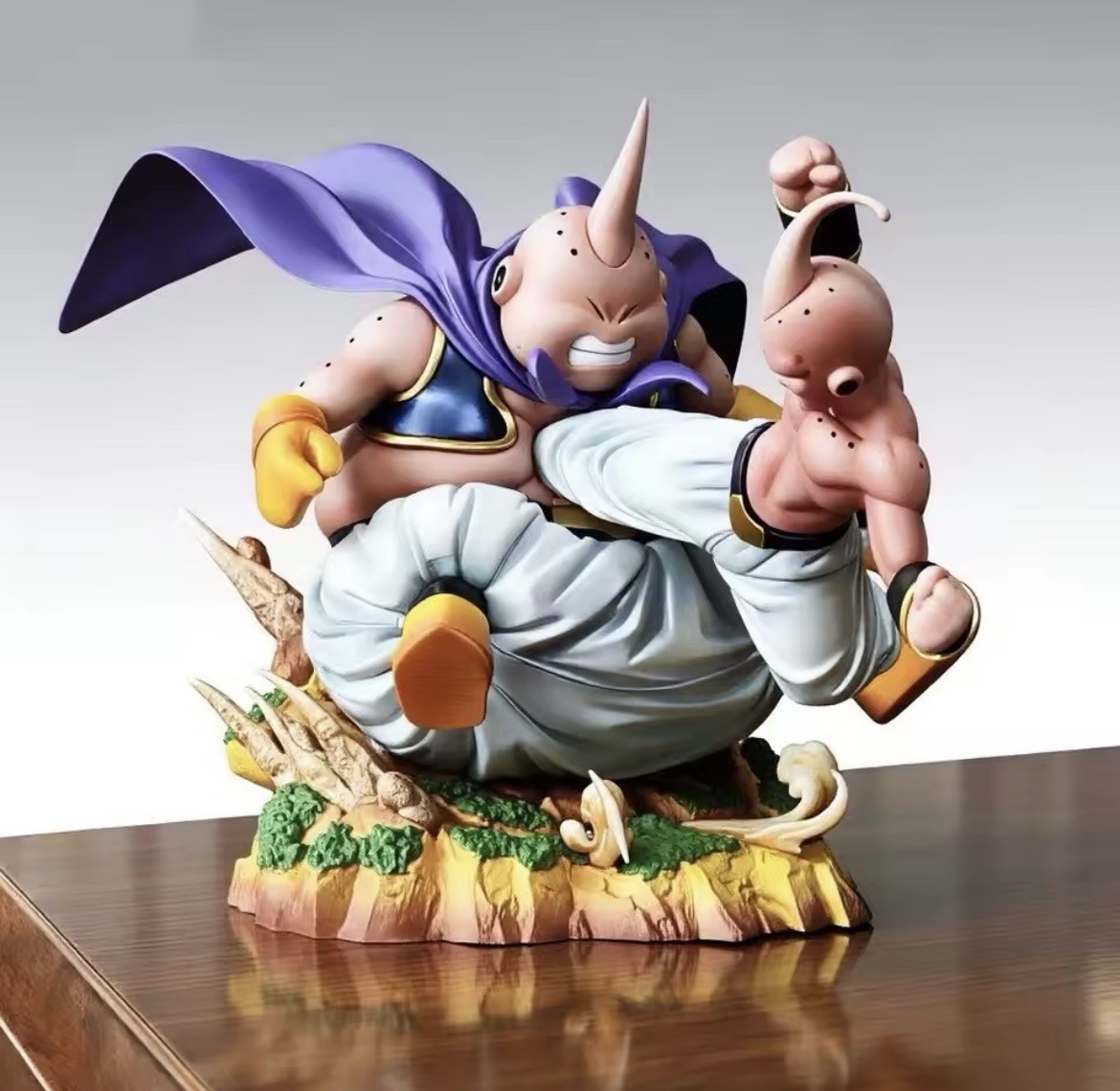 Dragon Ball Z Majin Buu Figure Kid Buu vs Fat Buu PVC Anime Statue Collectible