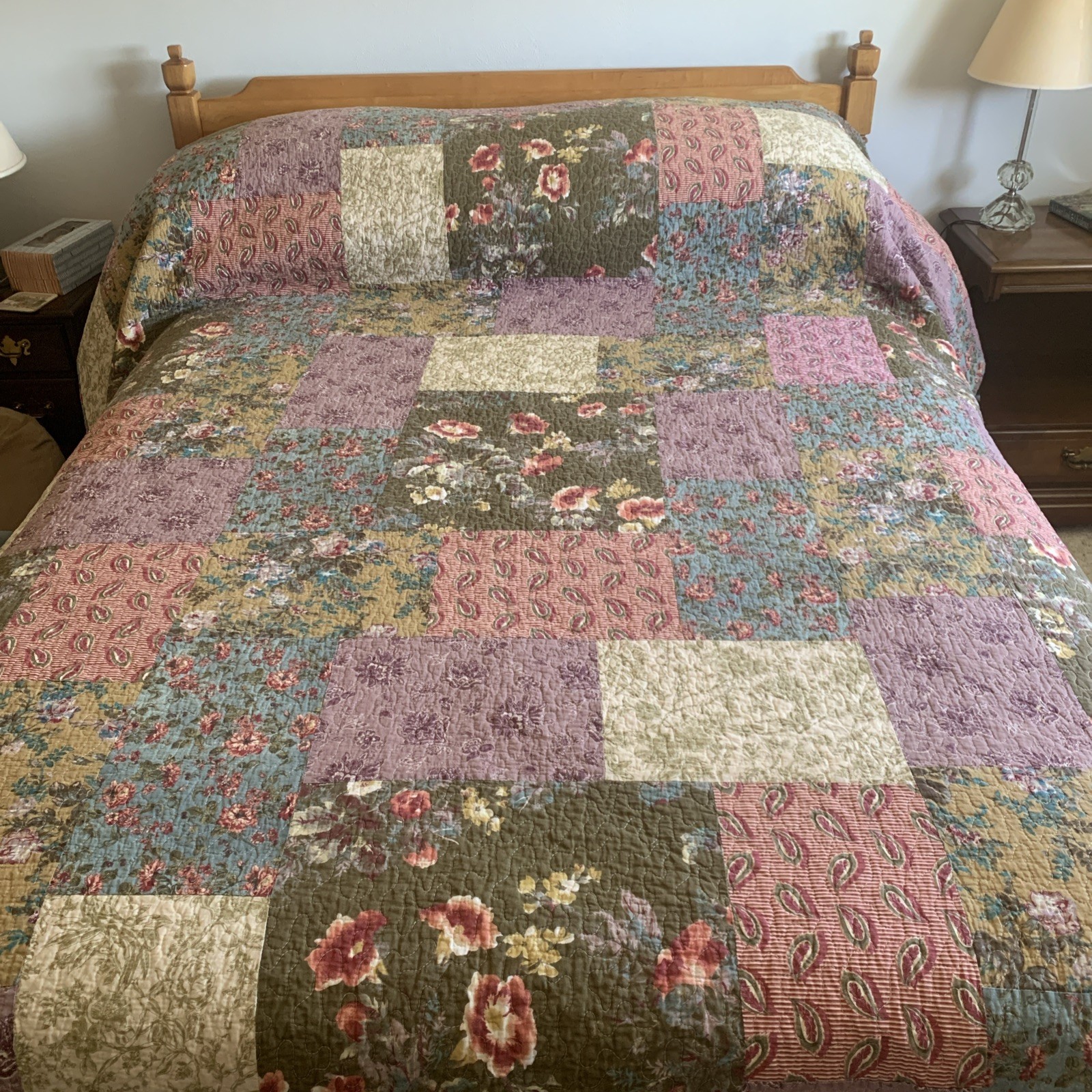 Greenland Home Antique Chic Quilt Patchwork 88x98\