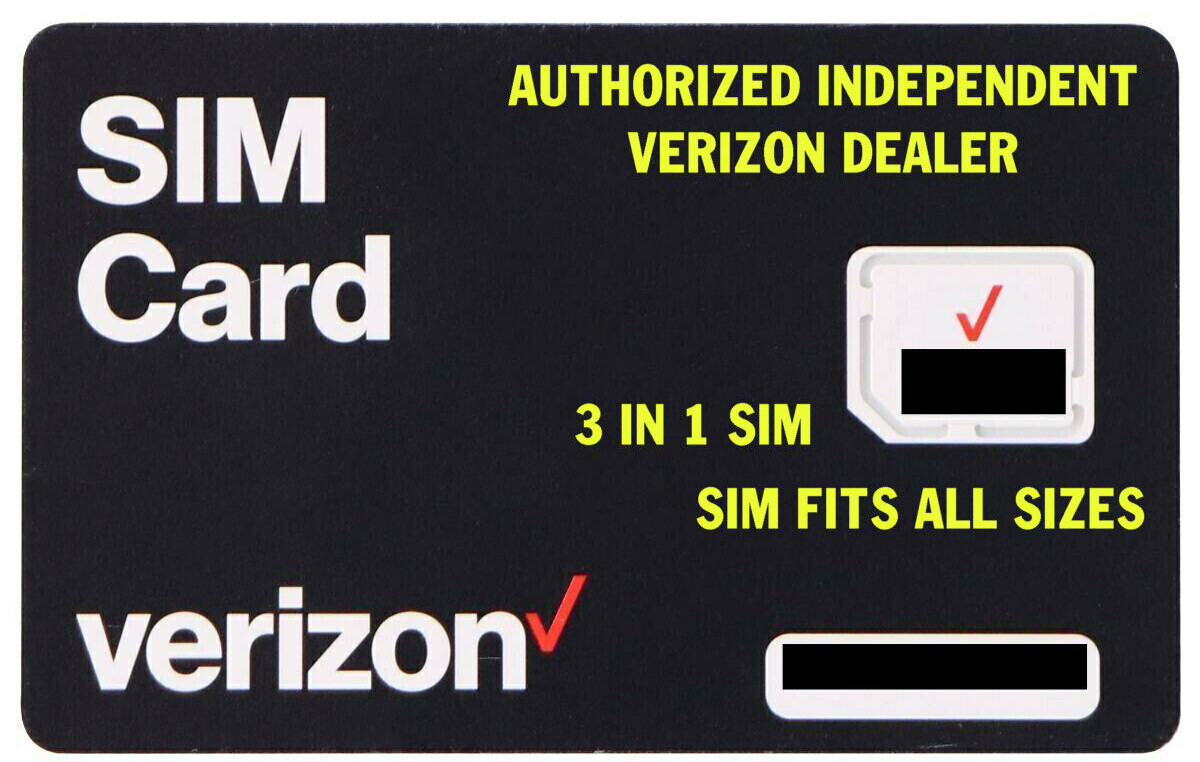 VERIZON SIM CARD FOR CELL PHONES AND HOTSPOTS ⭐ SHIPS FAST
