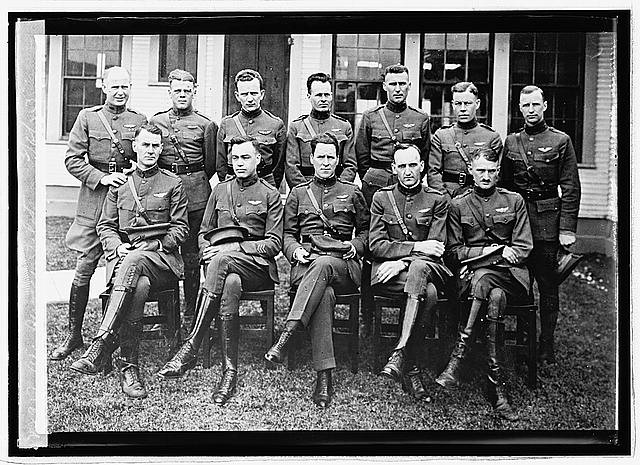 Photo:U.S. Army Air Service Pilots Group Portrait 1923