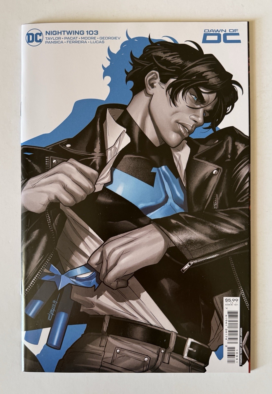 Nightwing #103 Jamal Campbell cover C variant 2023 NM Tom Taylor Travis Moore DC