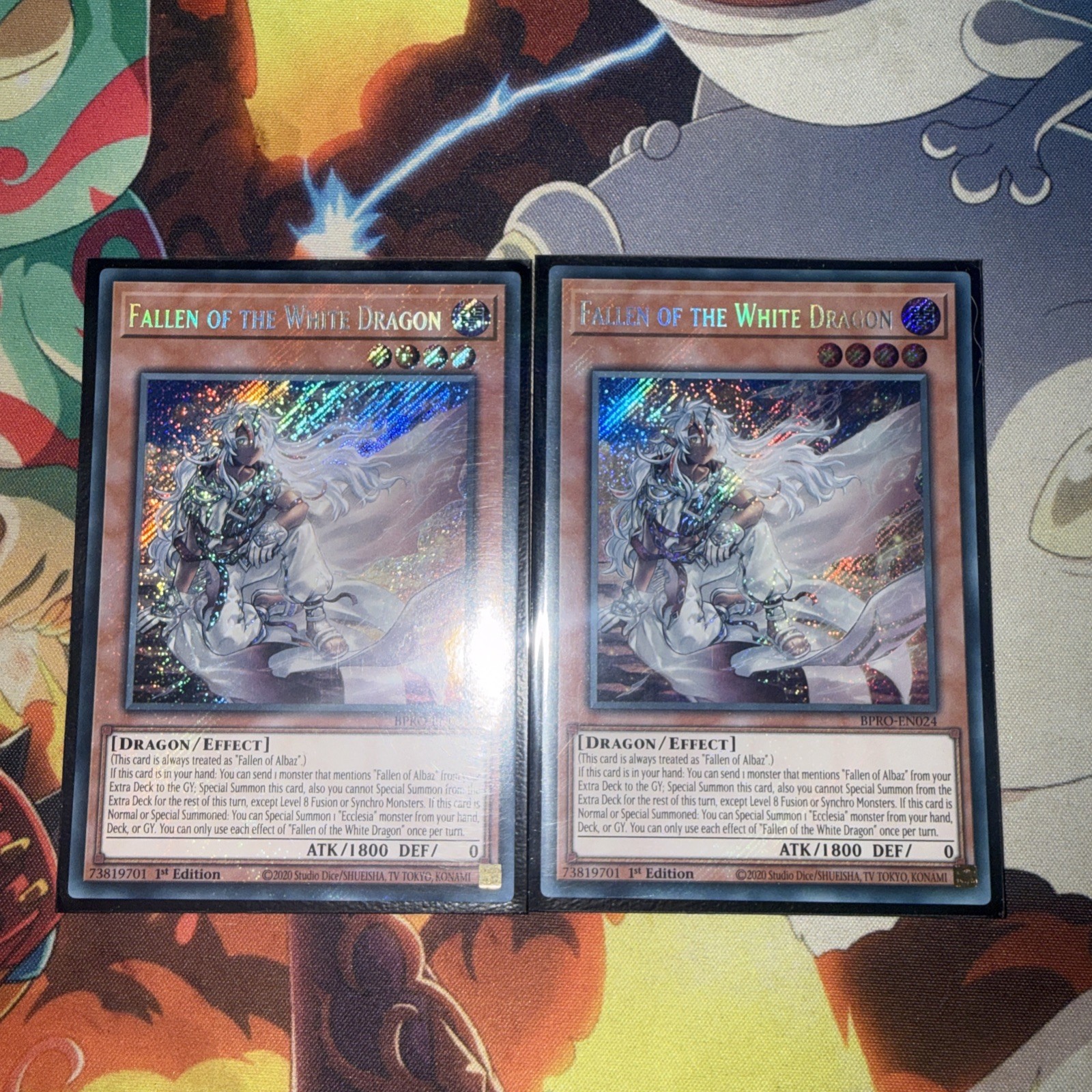 Fallen of the White Dragon | BPRO-EN024 | Secret RARE Yu-Gi-Oh X2