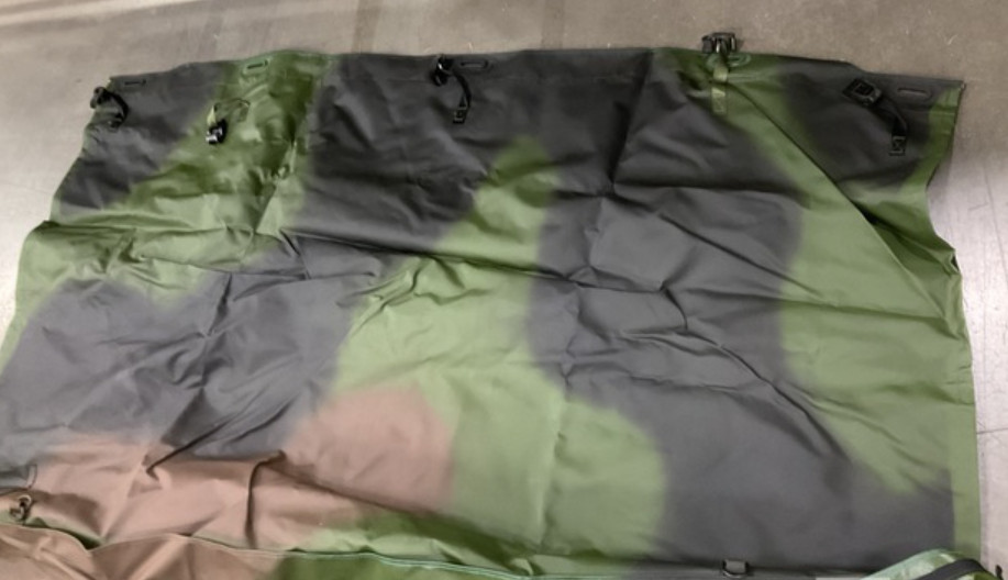 SURPLUS M1101 M1102 GREEN CAMO CARGO TRAILER COVER 12470989-1 2540-01-498-8201