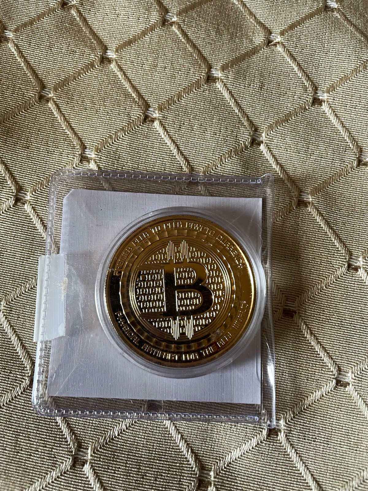 Anonymous Mint Bitcoin Crypto-Collectible 24KT Gold Plated 1oz Silver Proof 0062