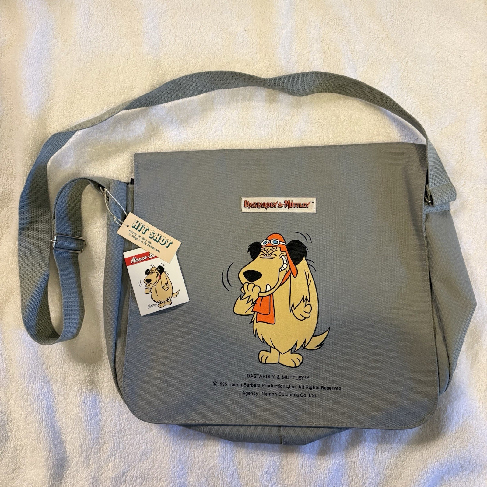 NWT Vintage Dastardly & Muttley Hanna Barbera Messenger Bag Crossbody BookLaptop NWT Vintage Dastardly & Muttley Hanna Barbera Messenger Bag Crossbody BookLaptop