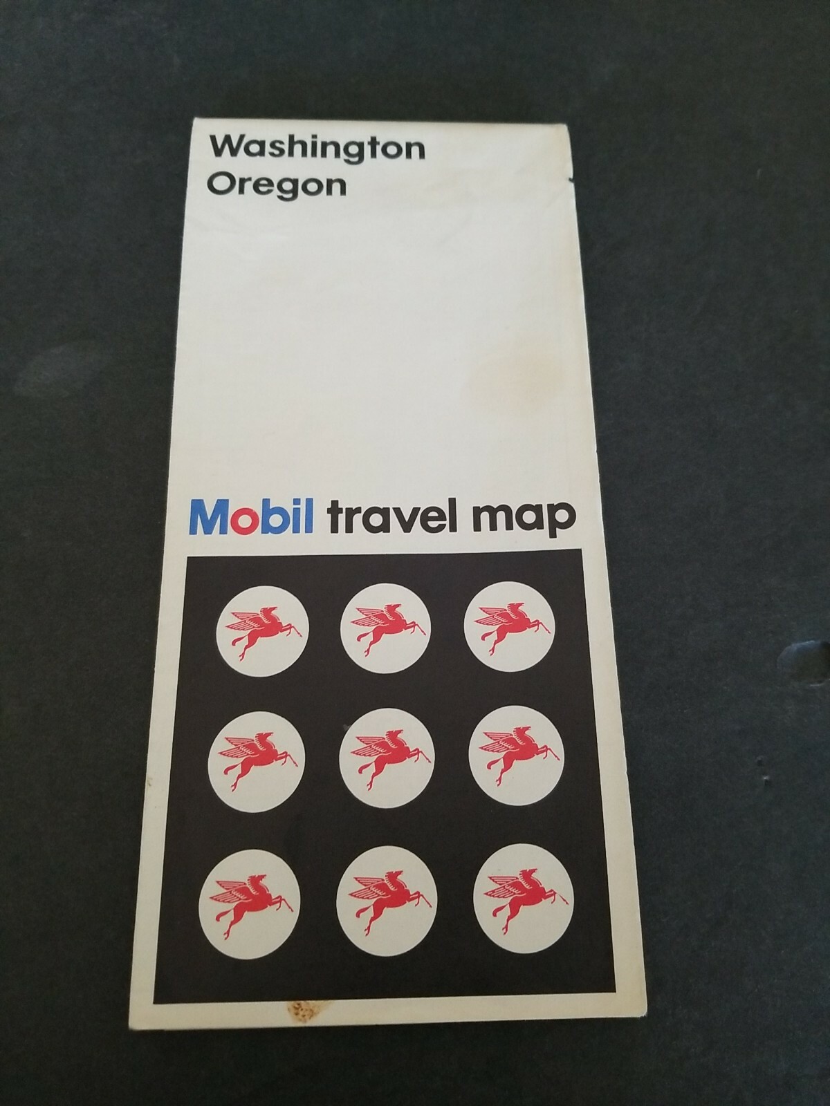  VINTAGE MOBIL WASHINGTON & OREGON TRAVEL MAP 1968 COPYRIGHT OIL GAS