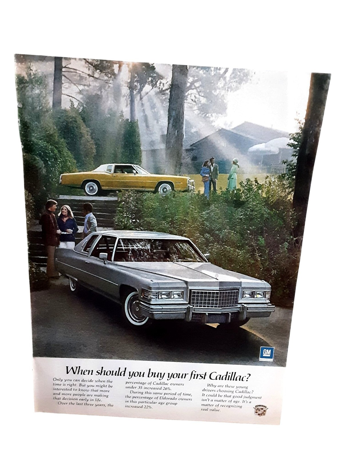 1976 Cadillac Sedan Eldorado When Should You Buy First Cadillac Vintage Print Ad