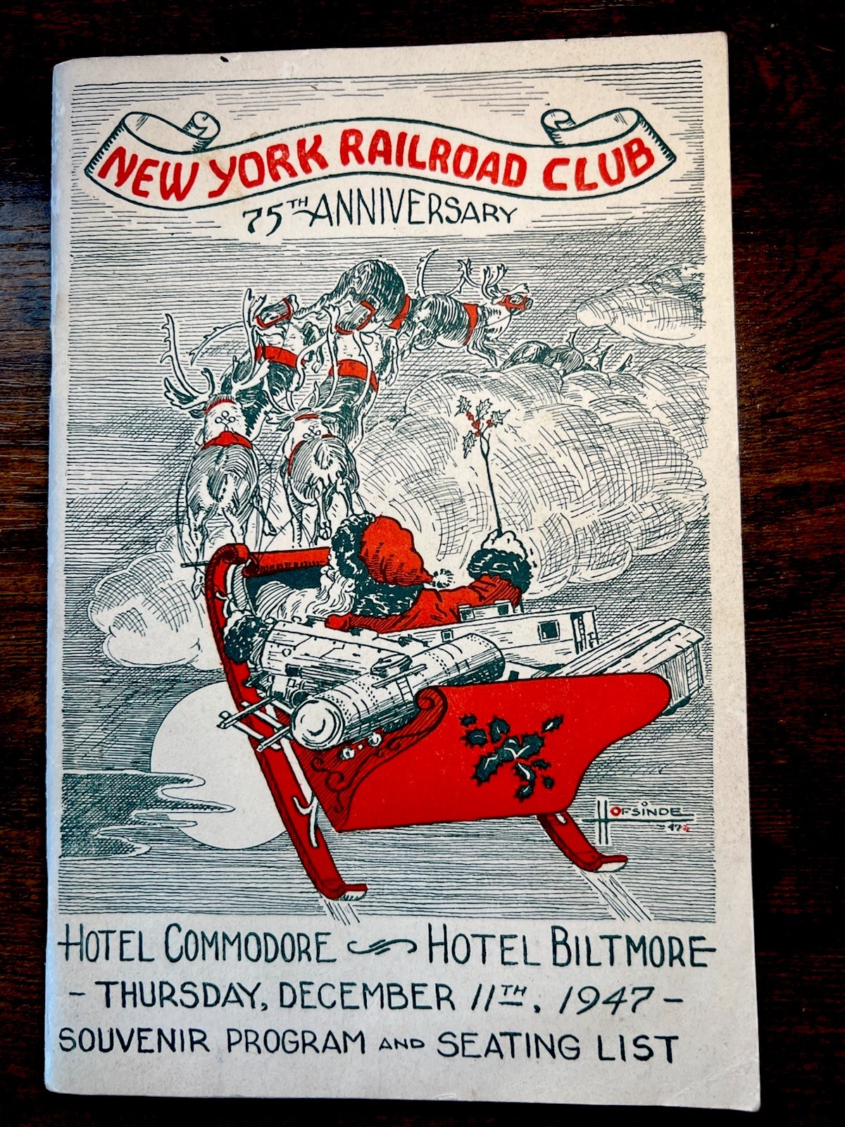 🚂 1947 New York Railroad Club 75th Anniversary 🎅 Christmas Program Santa