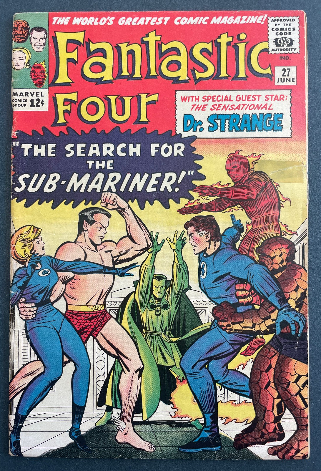 Fantastic Four #27 - Dr. Strange Sub-Mariner Marvel 1964 Comics